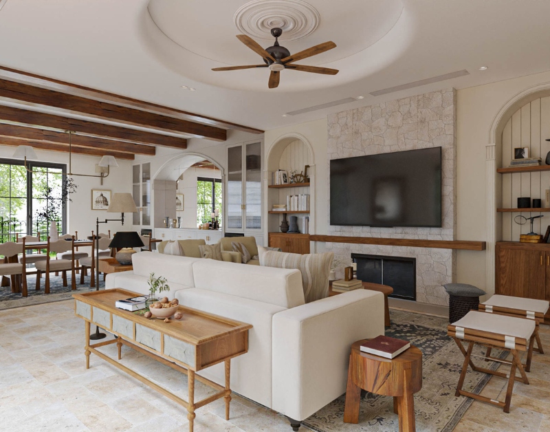 Nội thất phòng khách theo phong cách Scandinavian thể hiện một nét đẹp riêng